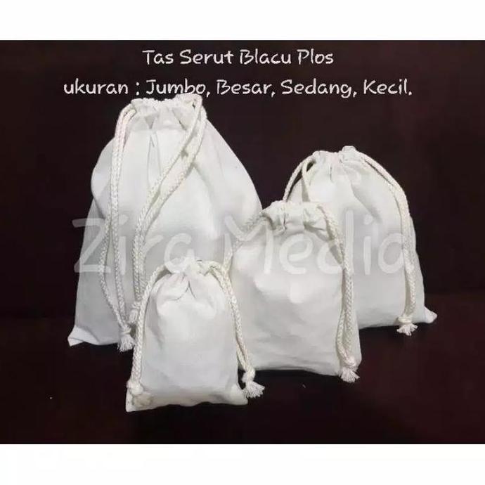 tas serut blacu polos drawstring