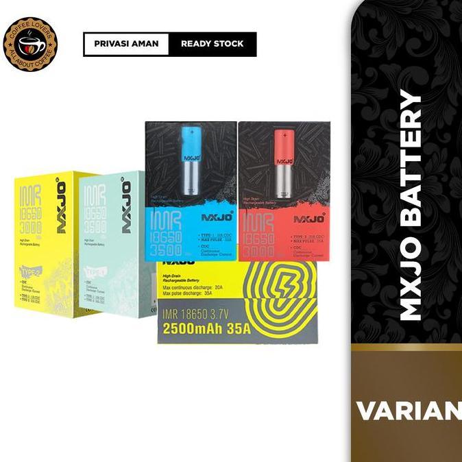 (dijamin ori) baterai mxjo 3000mah 18650 - battery mxjo 3000 mah 18650 100% authentic batrai batere 