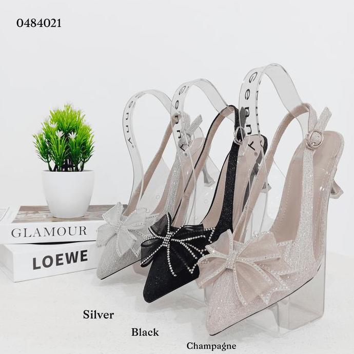 TERMURAH - GENNY SIGNATURE - Sepatu Heels Pesta Wanita Tinggi 6,5 CM 0484021 Shoes High