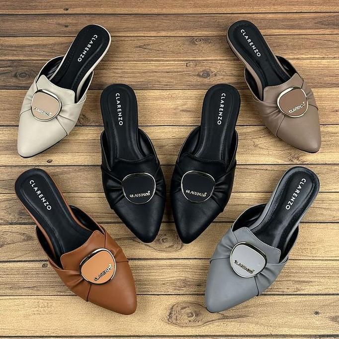 TERBARU - Clarenzo - Sepatu Sandal Mules Slip On Wanita Clarenzo's Signature Shoes - DM09