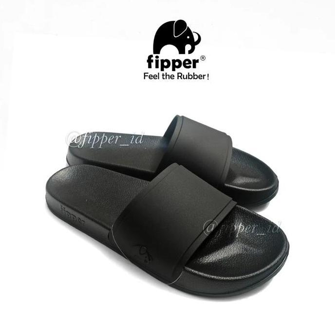 TERBARU - Fipper - Slip On Black / Black / Black