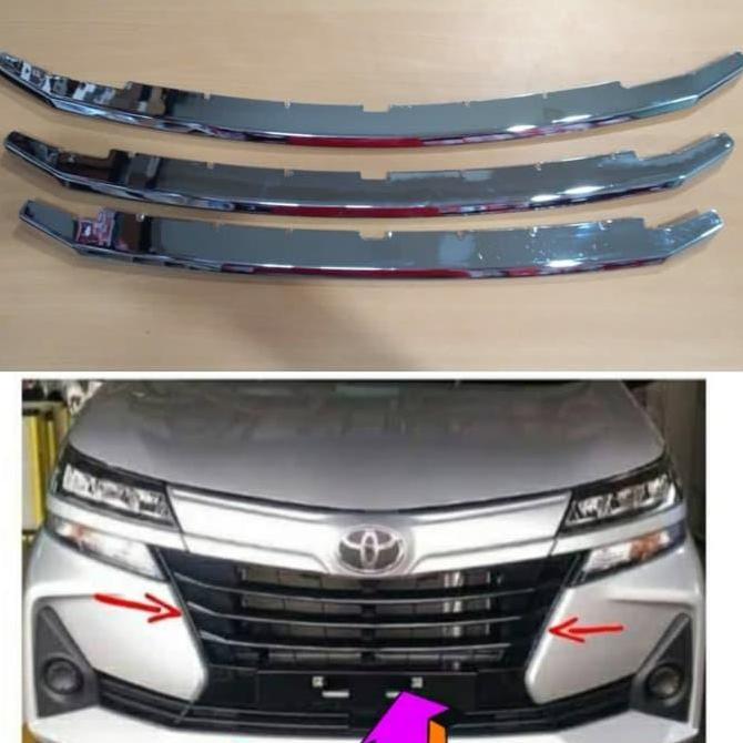 Lis Front Grille/Lis Grill Avanza/Xenia 2019 Chrome Premium