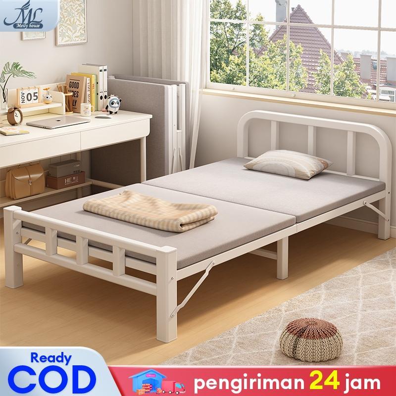 Ranjang Besi Lipat Ranjang Lipat Portable Tempat Tidur Lipat Dipan Tempat Tidur Dipan Lipat
