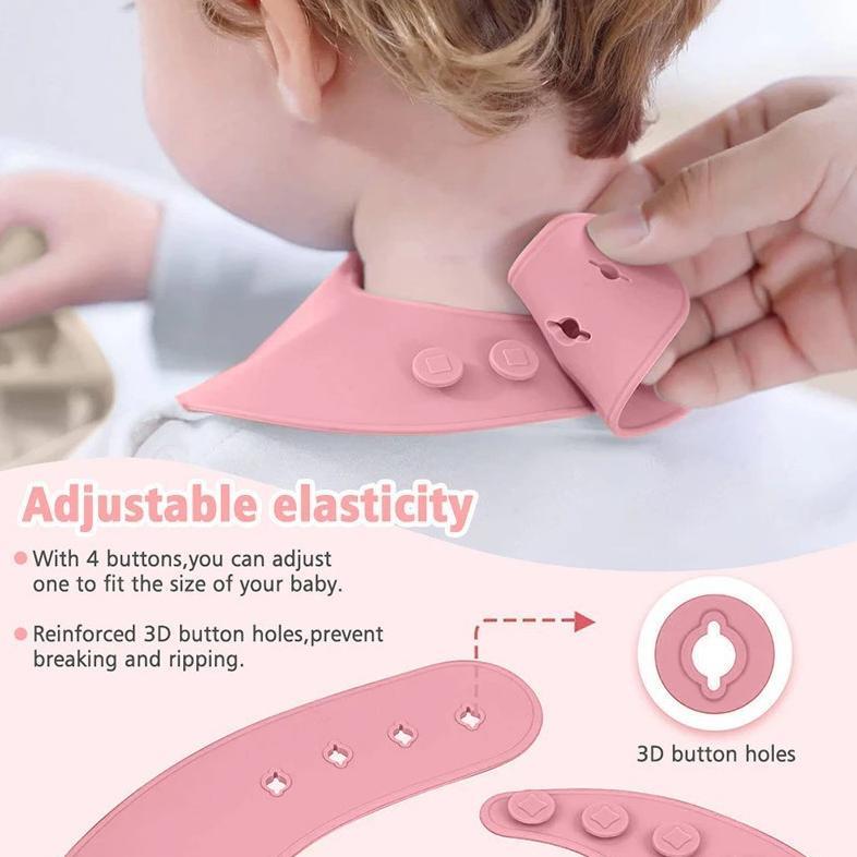 Promo Cookglory Set Piring Makan Bayi Silikon - Piring Silikon Bebas Bpa & Set Makan Penting