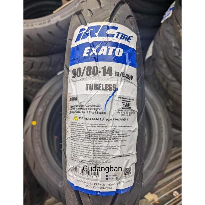 Promo IRC 90 80 14 Exato NR 88 Tubeless Ban luar motor Matic vario beat mio Diskon