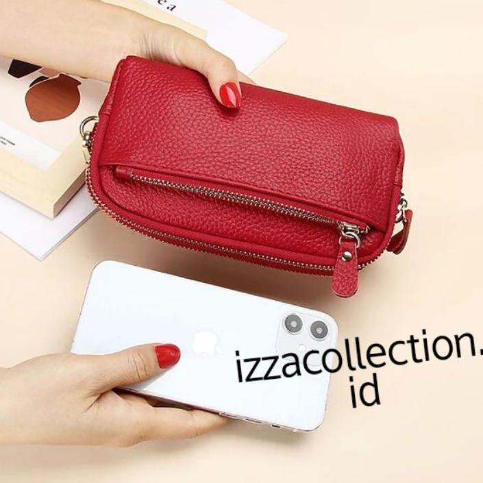 Termurah Dompet Wanita Panjang 3 Resleting Muat Hp 7 Inch Kunci Dan Uang Kosmetik Korean Stile Viral