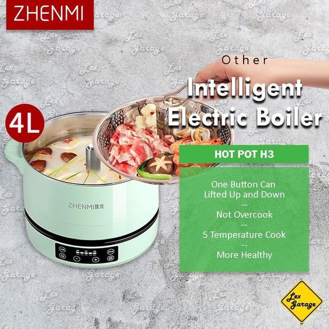 Expert- Panci Listrik Steamer Hotpot Steamboat Listrik Zhenmi H3