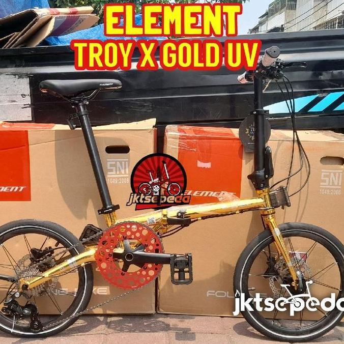 Terlaris Sepeda Lipat Element Troy 10 Speed