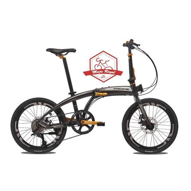 Terlaris Sepeda Lipat Pacific Noris 2.3 22 Inch 8 Speed Alloy Disc 20 New Putih