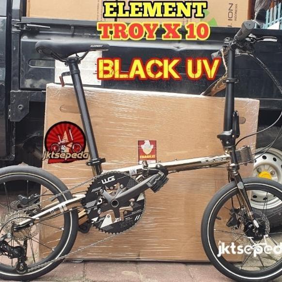 Terlaris Sepeda Lipat Element Troy 10 Speed