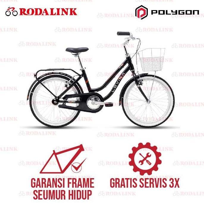 Terlaris Polygon Sepeda Anak Wanita Lovina 20" | Sepeda Anak Keranjang Ctb