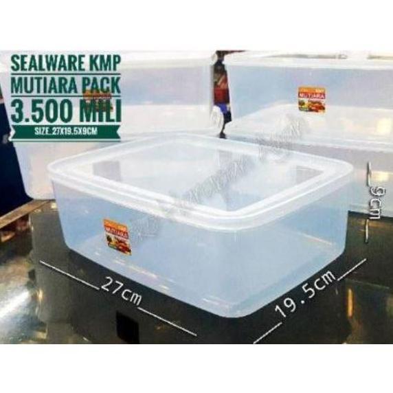 Food Box 3500ml Plastik / Kotak Makan 3,5L / Tempat Donat / Container / KMP 3500