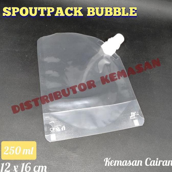 STANDING POUCH 250ML SPOUTPACK PLASTIK KEMASAN CAIRAN MINUMAN MINYAK