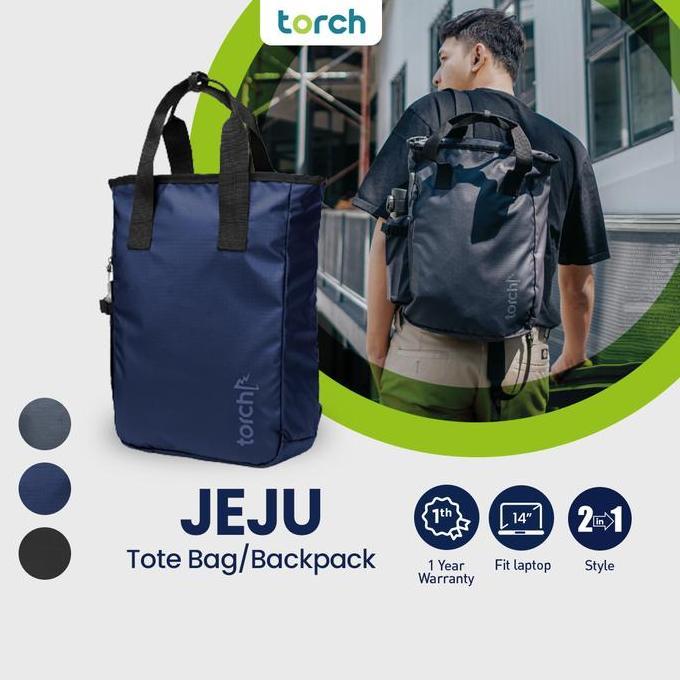 Bag- Torch Tas Ransel Punggung Laptop Pria Wanita - Tote Bag Backpack Jeju