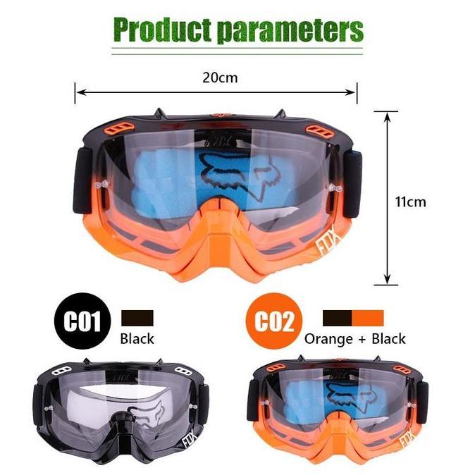 ORIGINAL BEAUTY KENDARI Kacamata Motor Moto UV Goggle Mirror Kacamata Hitam Moto Trail Goggle Mirror