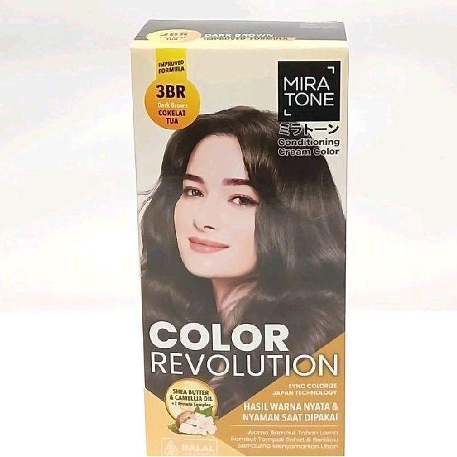 Cat Rambut Miratone 3BR (Dark Brown)