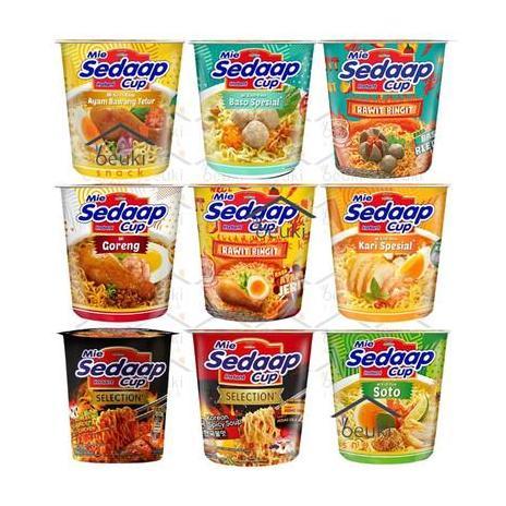 Mie Sedaap Cup 1 Dus Isi 12 Pcs Varian