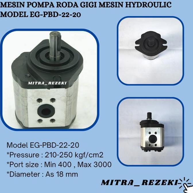 Mesin Pompa Roda Gigi Mesin Hydroulic Model EG-PBD-22-20