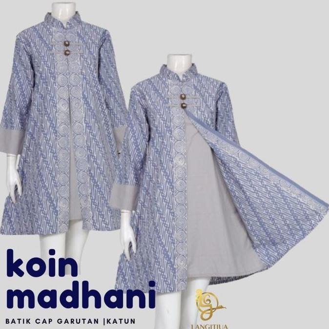 Tunik Koin Madhani 05 | Baju Kerja Model DressBatikWanita