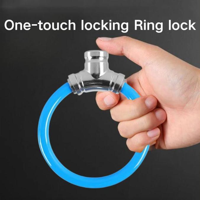 Kunci Cincin Sepeda Anti Maling Kunci Rantai Sepeda Tahan Air Kunci Sepeda Gunung Anti Geser Gembok 