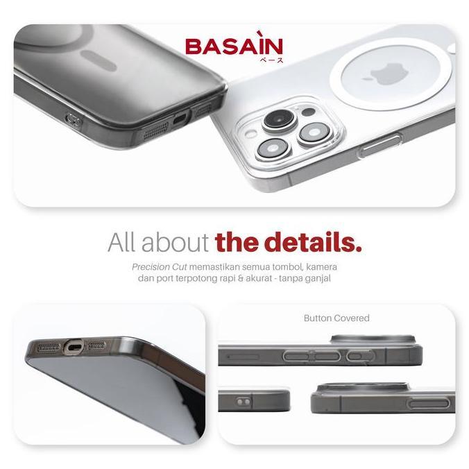 Gwl- Basain Casing Iphone 12/13/14/15/16 Series Ultra Flex Magsafe Case | Anti Yellowing