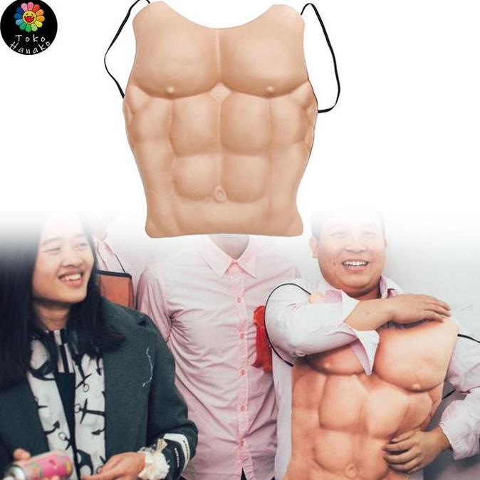 Setelan Cosplay Otot Simulasi Pria Cosplay Otot Perut Palsu