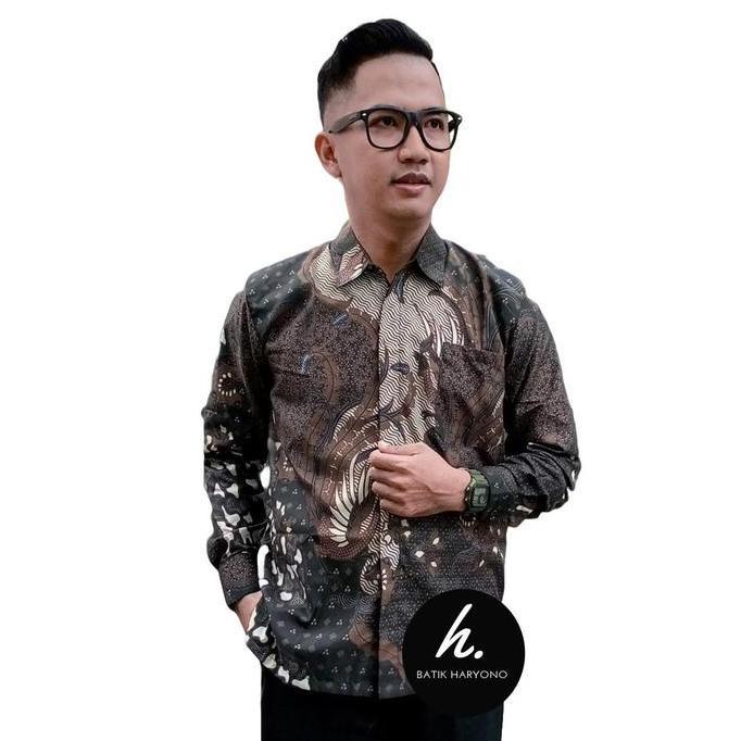 Kemeja Batik Pria Lengan Panjang Modern Mewah Buat Kondangan