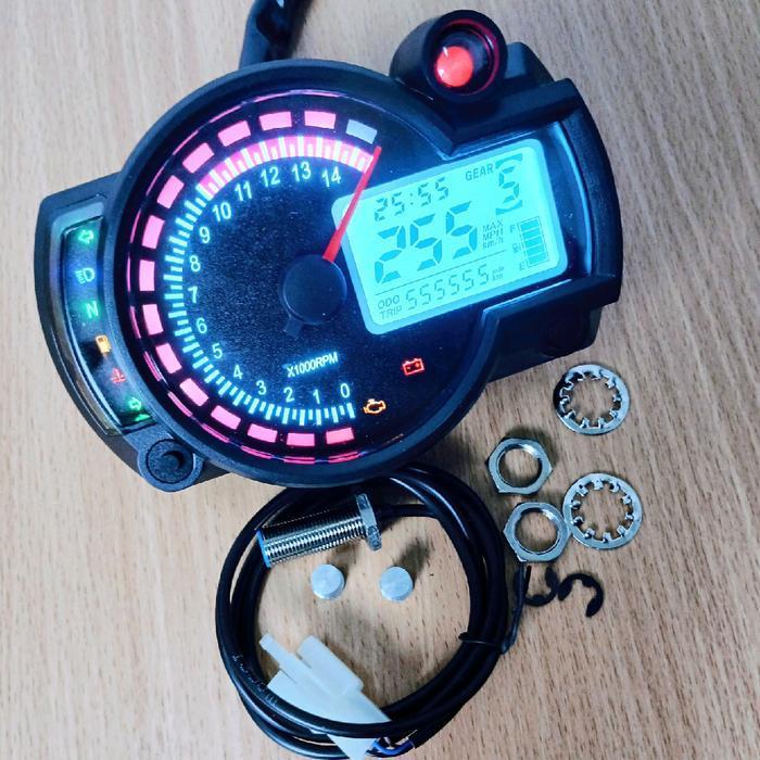 Spidometer Digital Model Koso Rx2N Universal Original Dan Terpercaya
