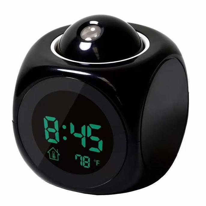 Promo cod&ready Jam Meja Kayu LED Digital Alarm Clock Wood with Temperature and Date /Jam Alarm Ligh