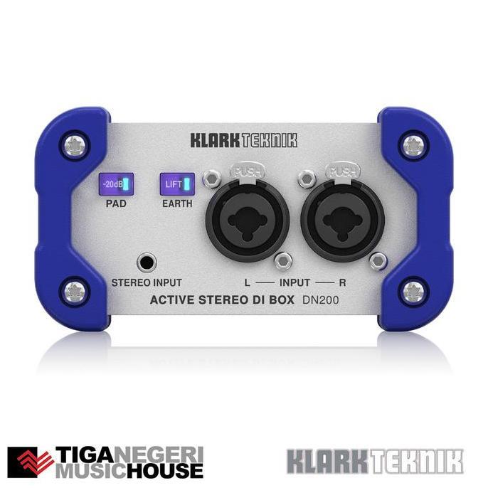 KLARK TEKNIK DN200 V2 CHANNEL ACTIVE DI BOX WITH EXTENDED DYNAMIC RAN ORIGINAL DAN TERPERCAYA