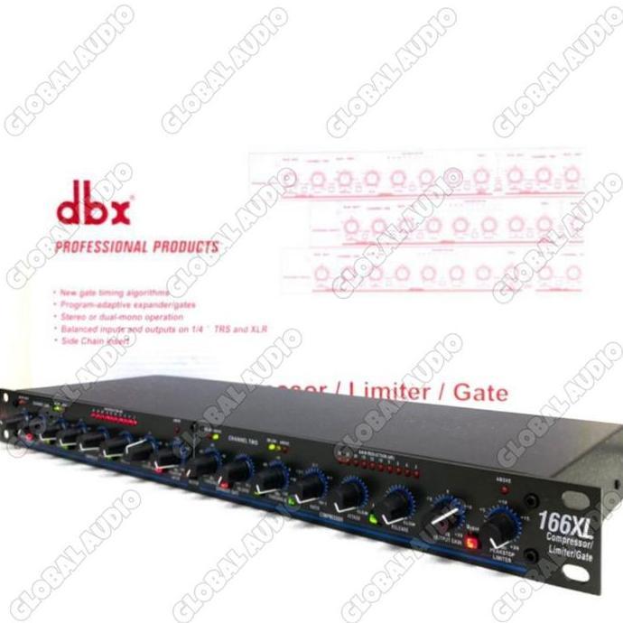 COMPRESSOR LIMITER DBX 166XL GRADE A COMPRESSOR DBX 166 XL DBX166XL ( BISA COD ) ORIGINAL DAN TERPER