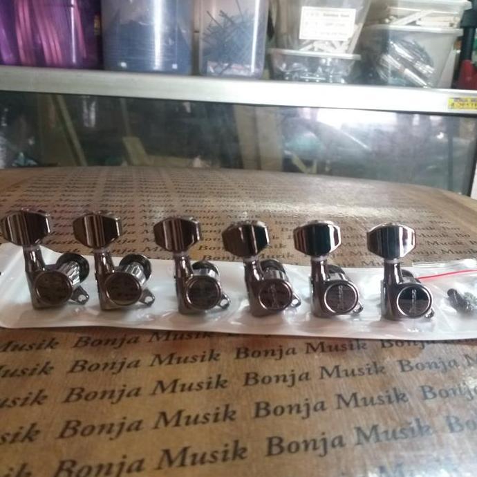 DRYER TUNERS IBANEZ PREMIUM ORIGINAL TUNERS 6 INLINE BLACK NIKEL COSMO ORIGINAL DAN TERPERCAYA