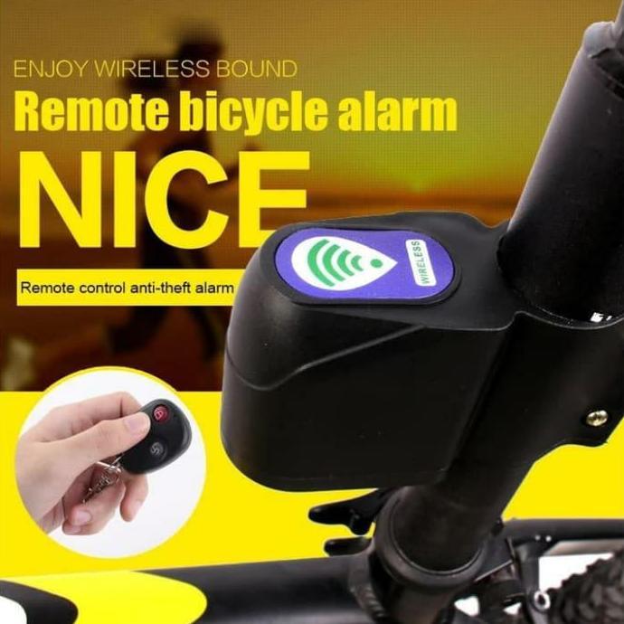 Alarm sepeda wireless remot gembok sepeda / kunci sepeda anti maling