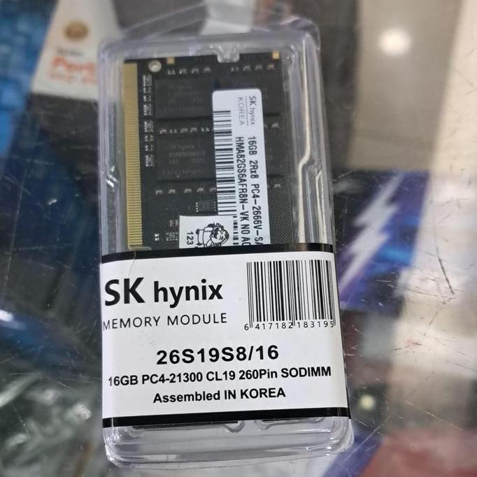 MEMORY RAM DDR4 16GB PC4 2666MHZ SODIM HYNIX/KINGSTONE