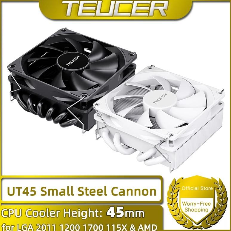 TEUCER UT45 Series CPU Cooler 45mm ITX Case Air Cooling Radiator with UT12015 FDB Fan for AM5 AM4 an