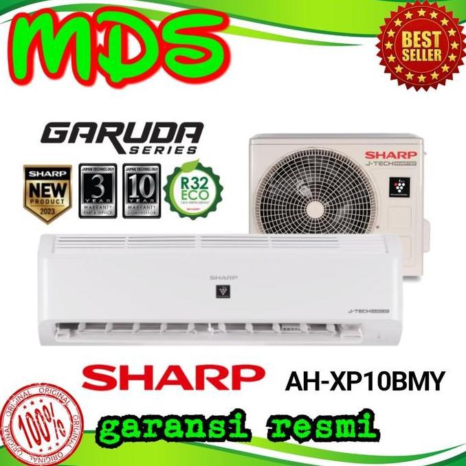 TERMURAH - AC SHARP 1PK AH -XP10BMY GARUDA SERIES INVERTER PLASMACLUSTER+ PASANG