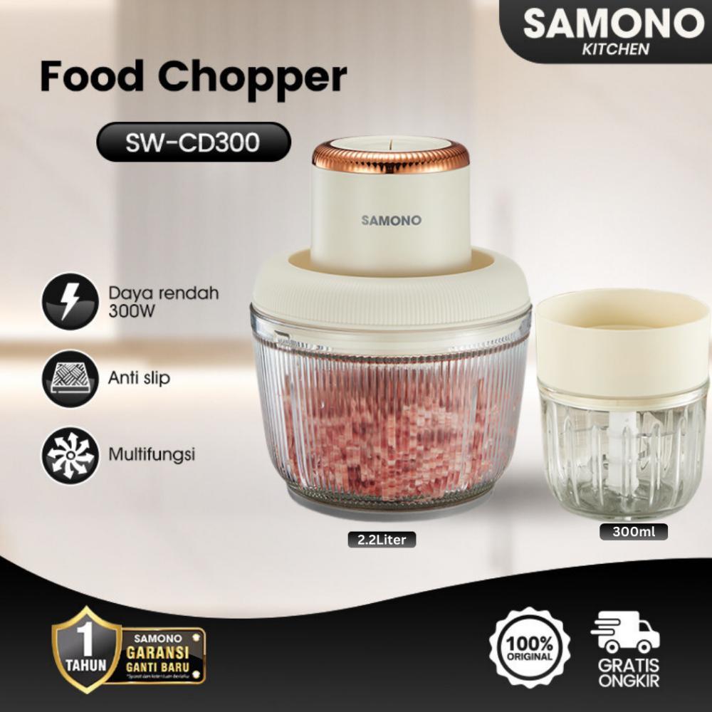 Discount SAMONO Best Selling Chopper  Daging Bumbu Dapur MPASI Bayi Mangkuk Kaca Coper Serbaguna Mul
