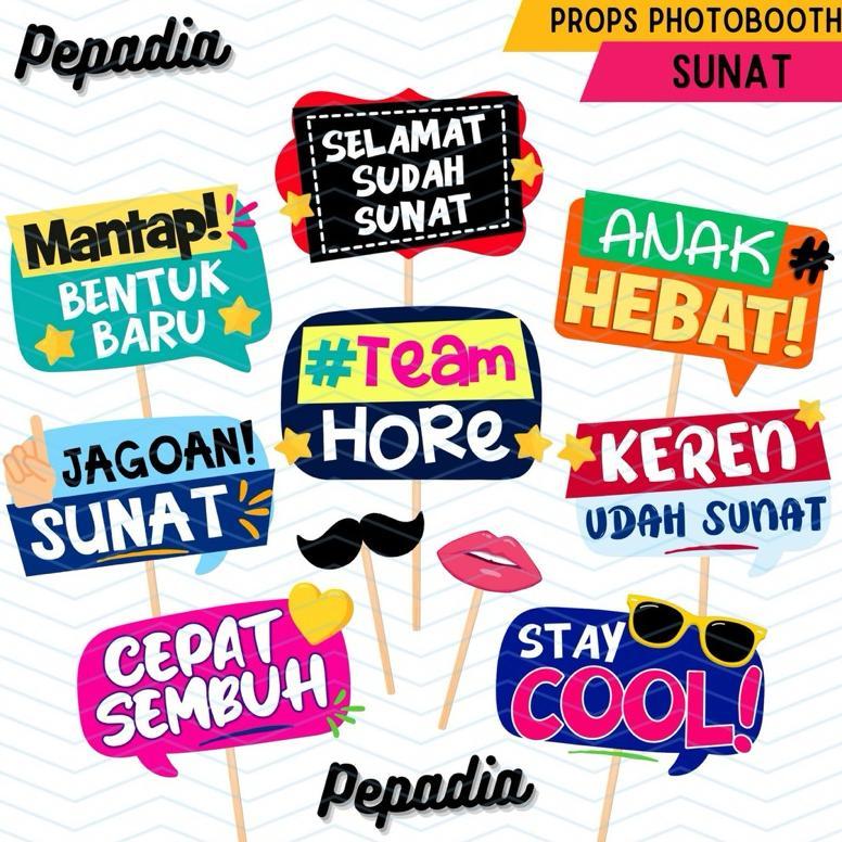 PROPS PHOTOBOOTH SUNAT SUNATAN KHITAN KHITANAN