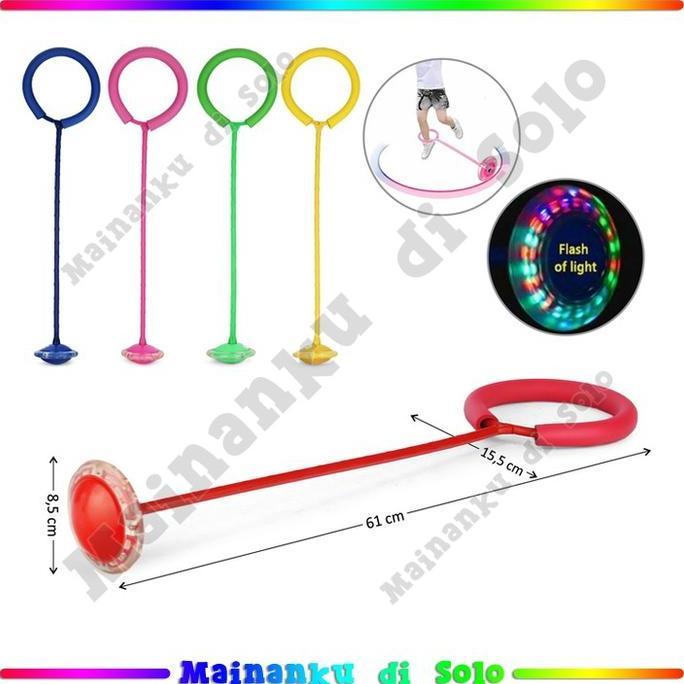 Mainan Hula Hoop Kaki Roda Lampu LED