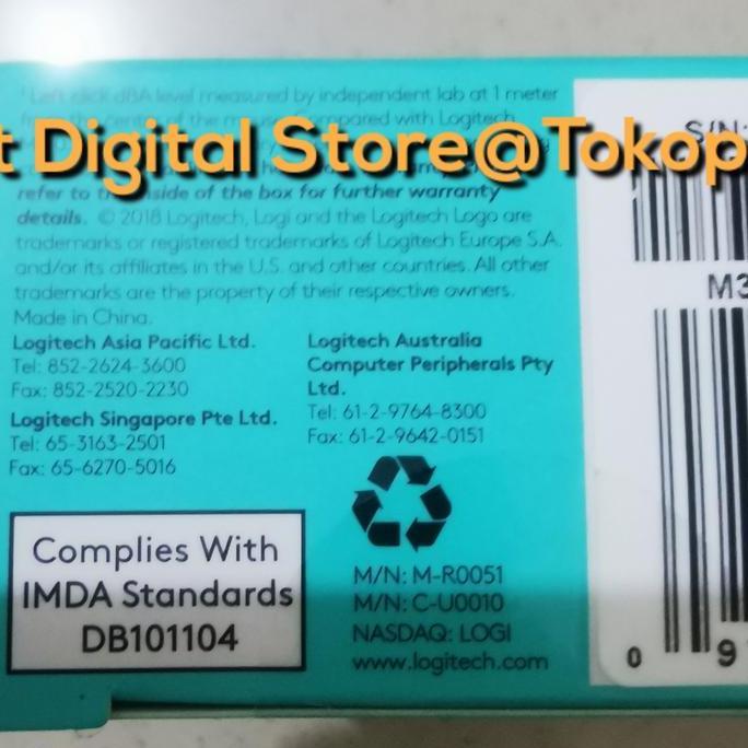 Mouse Logitech M330 M330 Wireless Silent Plus - Hitam