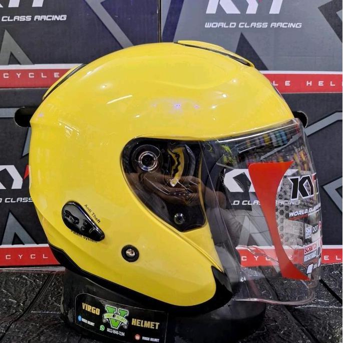 TERMURAH Helm KYT Kyoto Solid 100% Kaca Bening READY STOCK
