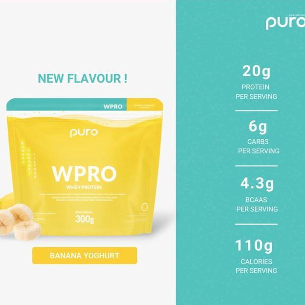 PURO WPRO Whey Protein Concentrate susu protein 300gr