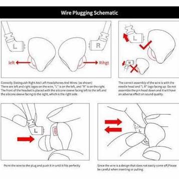 KZ EDX Kanan KZ EDX Kiri KZ EDX Satuan Earphone