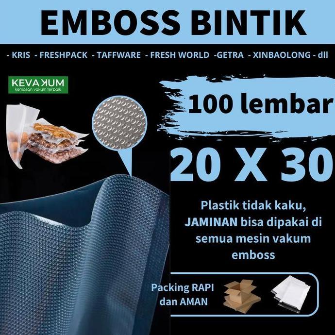 Plastik Vacum Emboss 20x30 Plastic Bag Vacuum Sealer Emboss