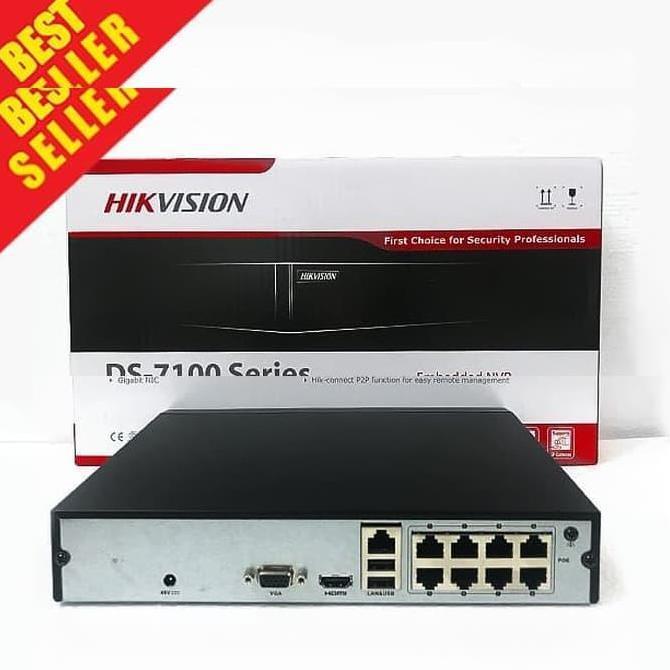 Actionx- Nvr Hikvision Ds-7108Ni-Q1/8P/M Poe 8 Ch Support Poe 8Ch