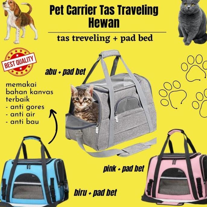 Pet Carrier Tas Hewan Tas Traveling Hewan Tas Travel Anjing Kucing Dan Hewan Kecil lannya