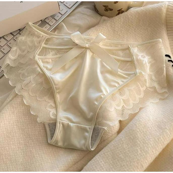 Promo MYLADY2025 model baru Celana dalam wanita sexy leopard bahan tulle tipis CD cewek lingerie Dew