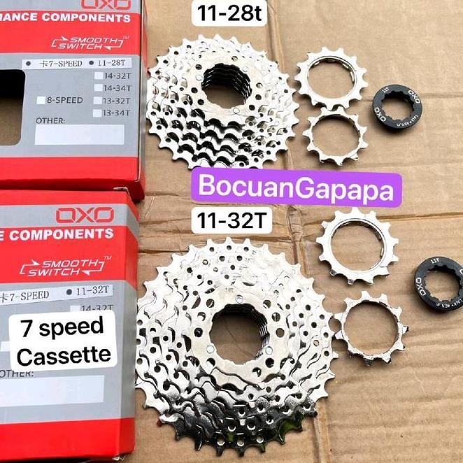 Sproet 7 Speed Cassette Slop Oxo 1228T