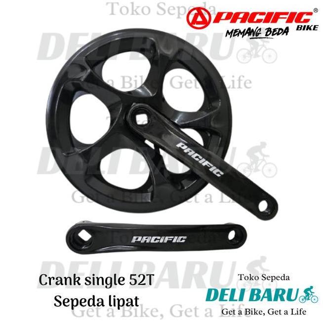 Pacific Crank Single Chainring 52T Sepeda Lipat