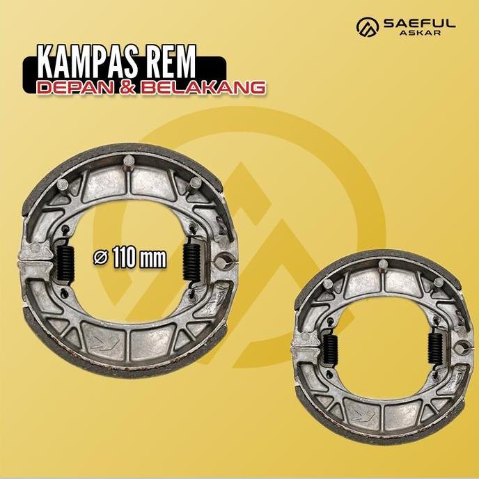 Promo Kampas Rem Belakang Ukuran 110 Sepeda Listrik COD